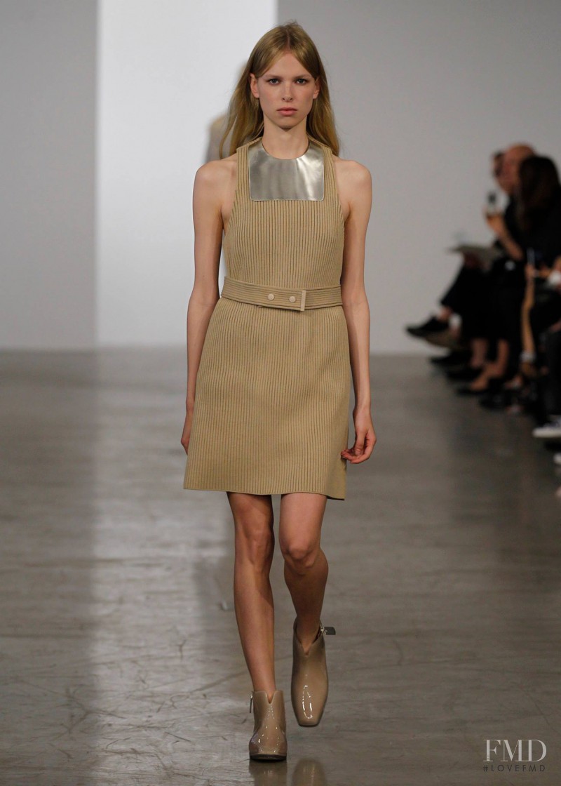 Lina Berg featured in  the Calvin Klein 205W39NYC fashion show for Resort 2015