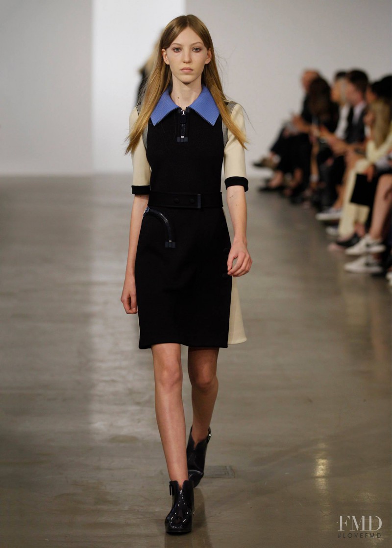 Ella Richards featured in  the Calvin Klein 205W39NYC fashion show for Resort 2015