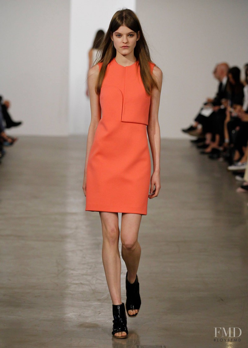 Kia Low featured in  the Calvin Klein 205W39NYC fashion show for Resort 2015