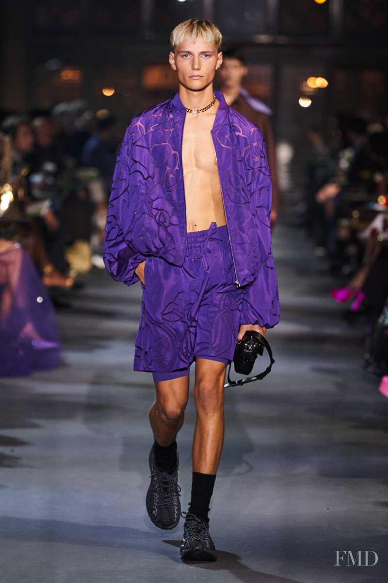 Benjamin Vansteenberghe featured in  the Valentino fashion show for Spring/Summer 2022