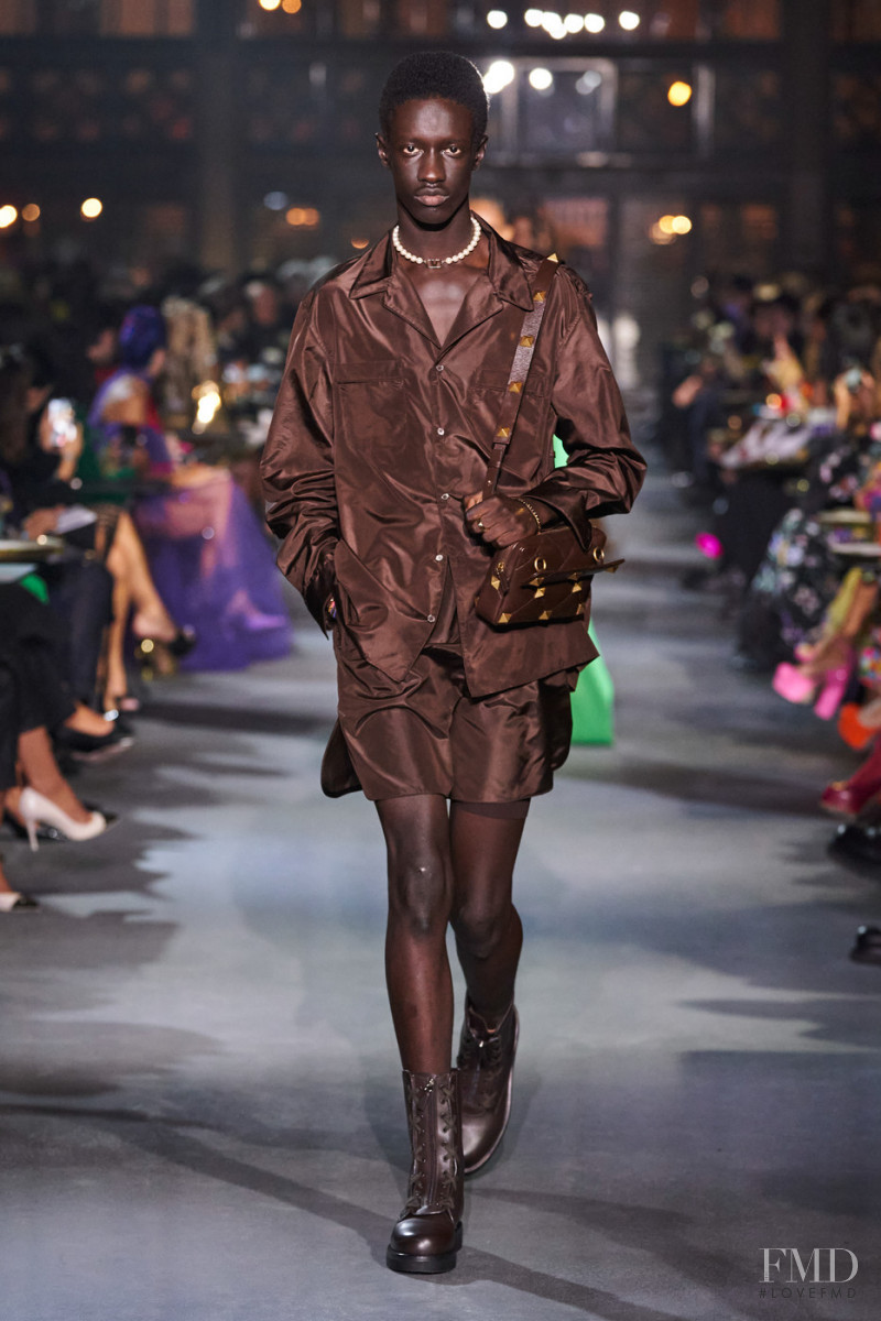 Mohamadou Diakhite featured in  the Valentino fashion show for Spring/Summer 2022
