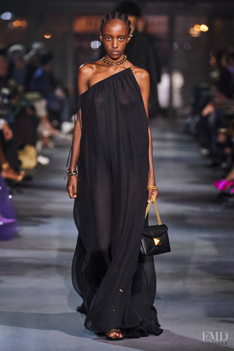 Metta Irebe featured in  the Valentino fashion show for Spring/Summer 2022