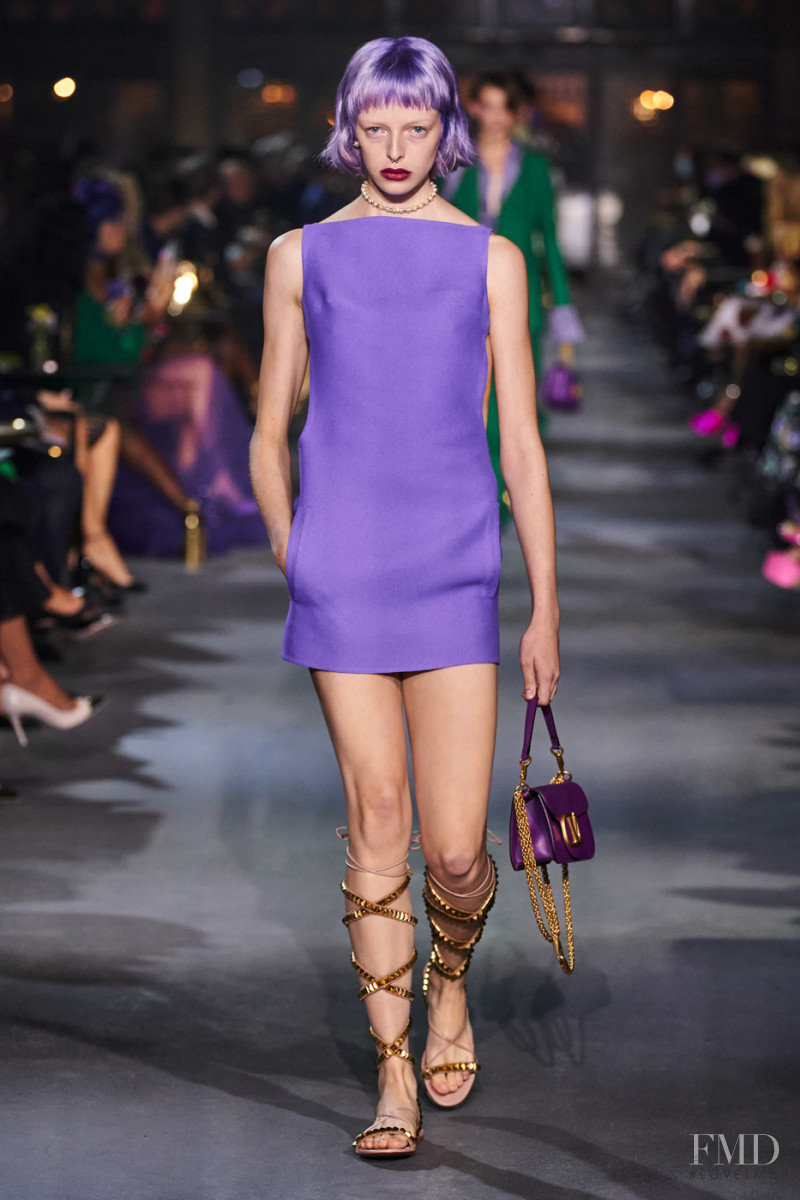 Cassady Clover featured in  the Valentino fashion show for Spring/Summer 2022