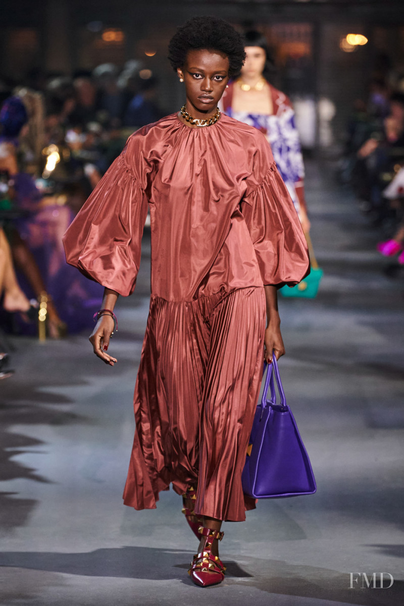 Eya Mariam Diawara featured in  the Valentino fashion show for Spring/Summer 2022