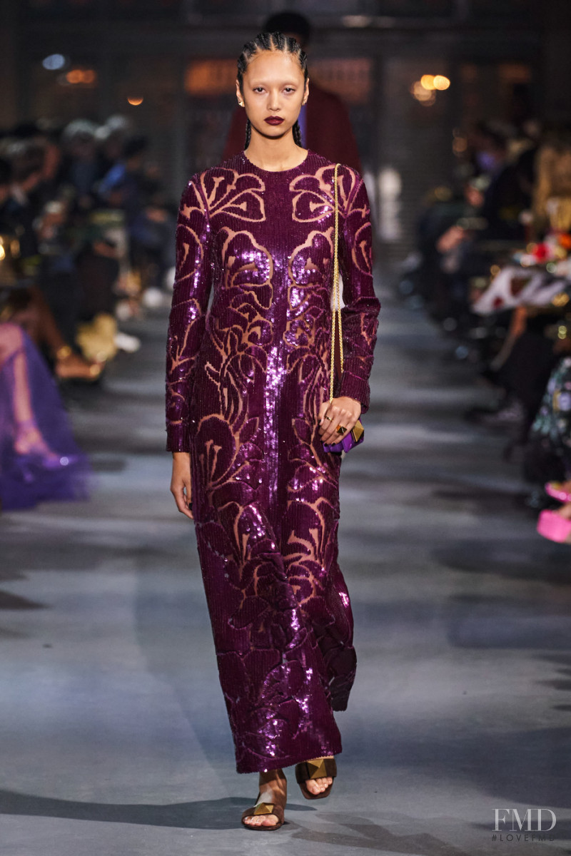 Aria Polkey featured in  the Valentino fashion show for Spring/Summer 2022