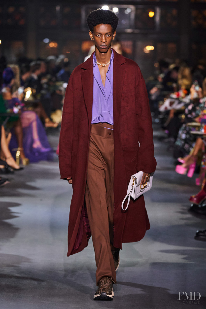 Craig Shimirimana featured in  the Valentino fashion show for Spring/Summer 2022