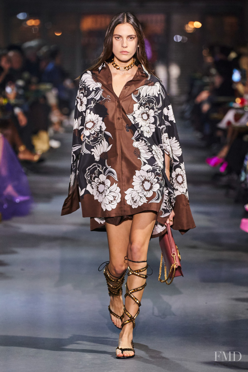 Denise Ascuet featured in  the Valentino fashion show for Spring/Summer 2022