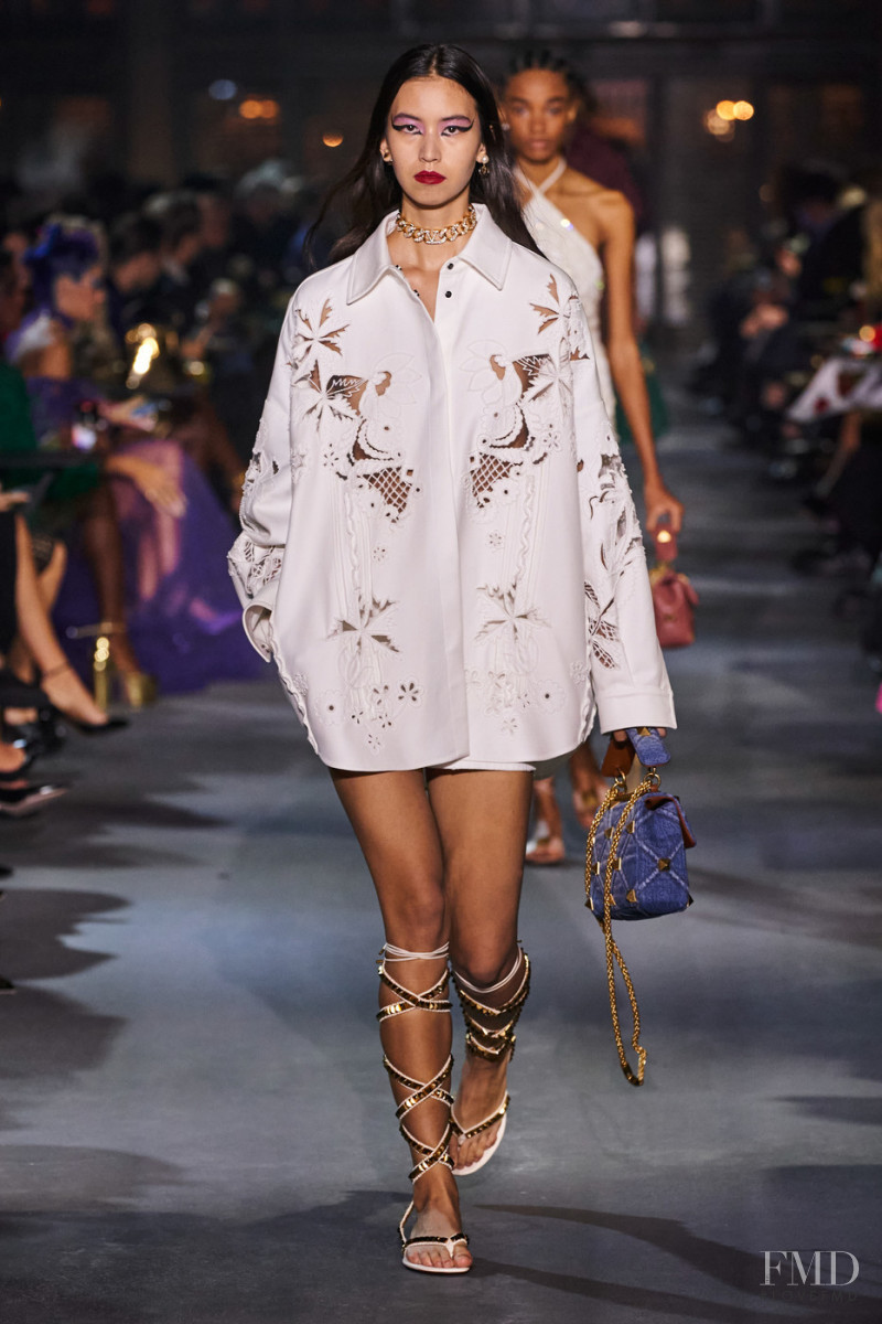 Cassady Smith featured in  the Valentino fashion show for Spring/Summer 2022