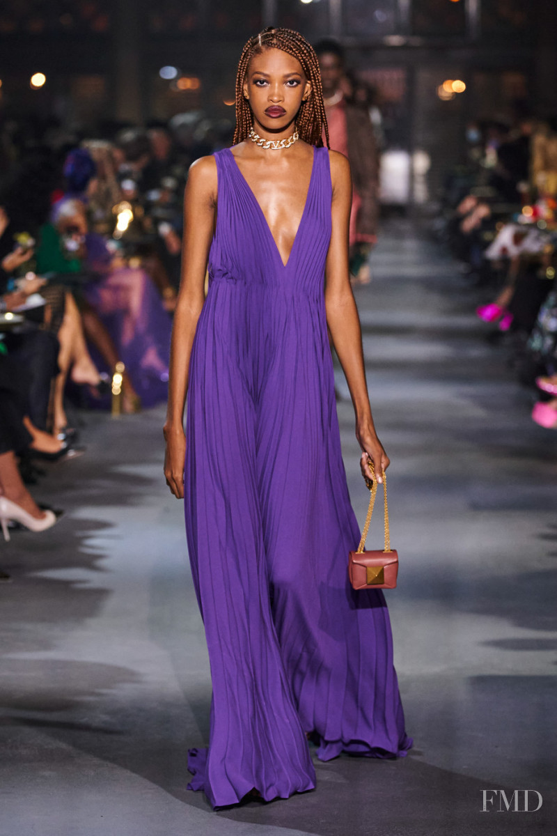 Jadore Benjamin featured in  the Valentino fashion show for Spring/Summer 2022