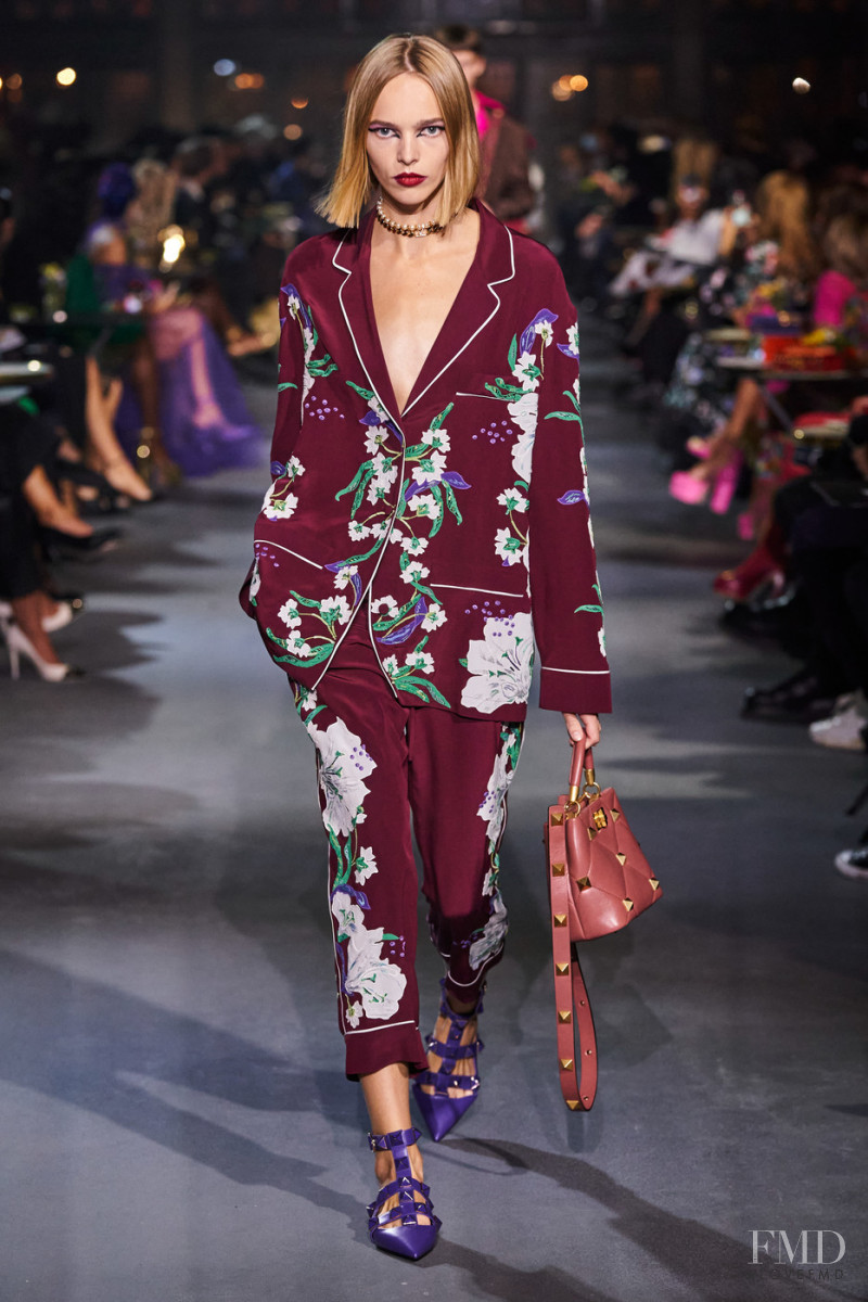 Puck Schrover featured in  the Valentino fashion show for Spring/Summer 2022