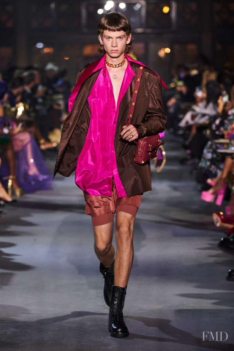 Cosmo Caspers featured in  the Valentino fashion show for Spring/Summer 2022
