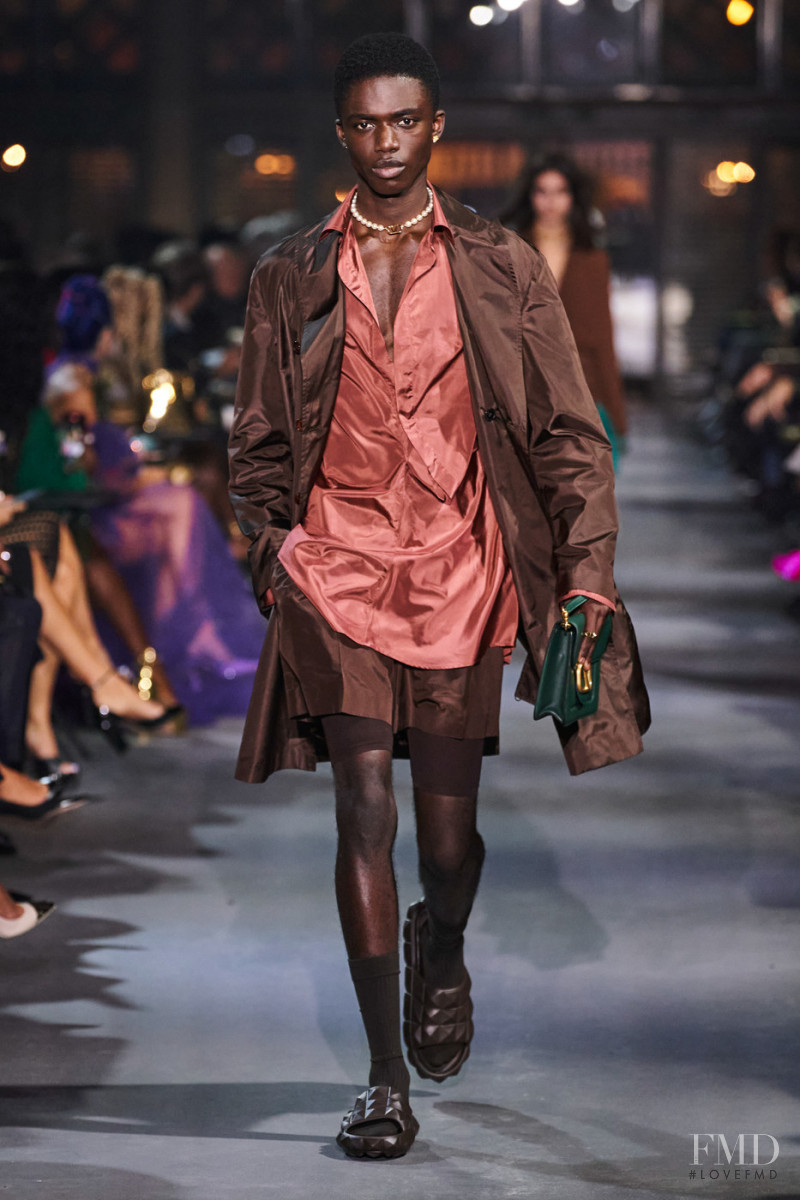 Jeremiah Berko Fourdjour featured in  the Valentino fashion show for Spring/Summer 2022