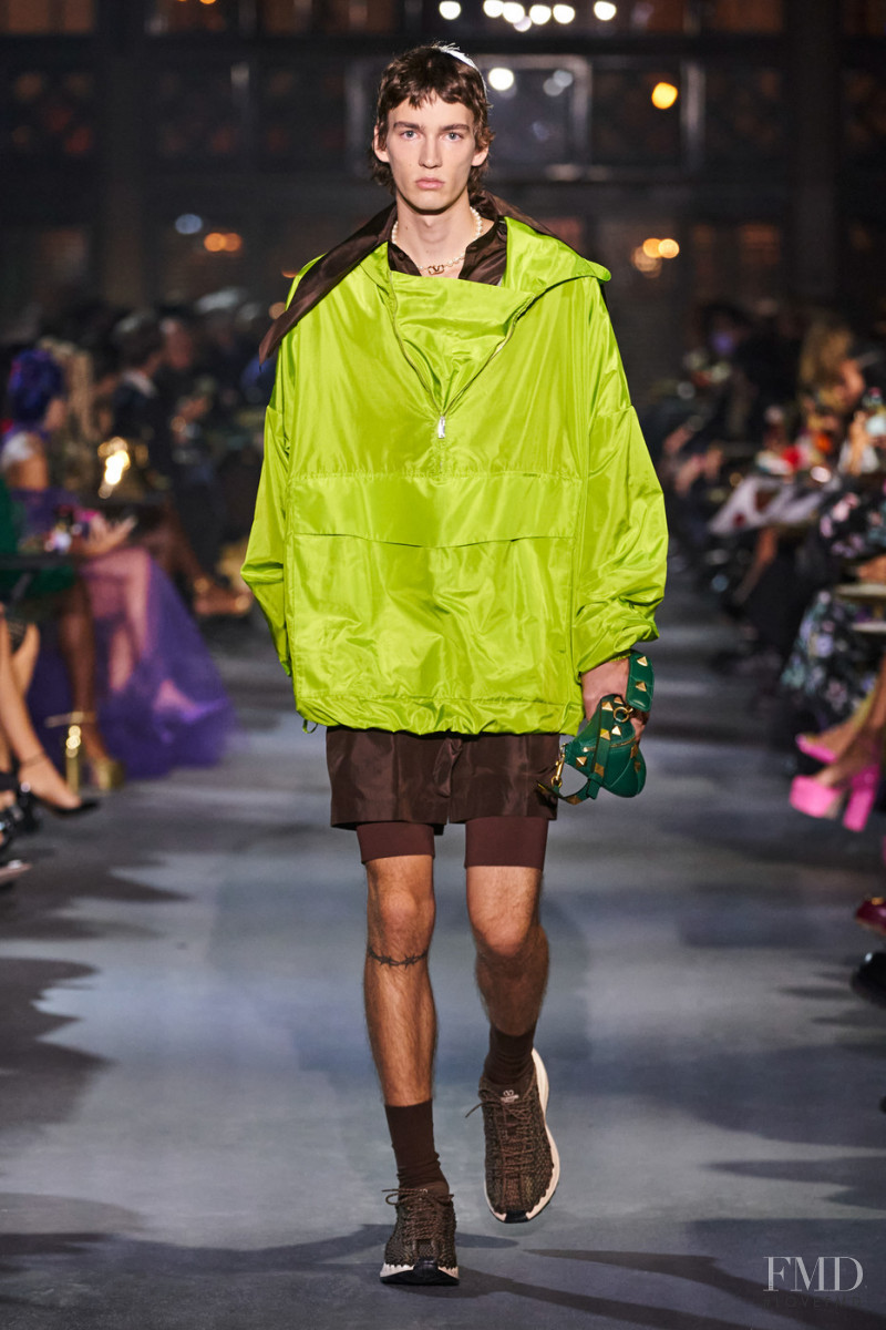 Niks Gerbasevskis featured in  the Valentino fashion show for Spring/Summer 2022