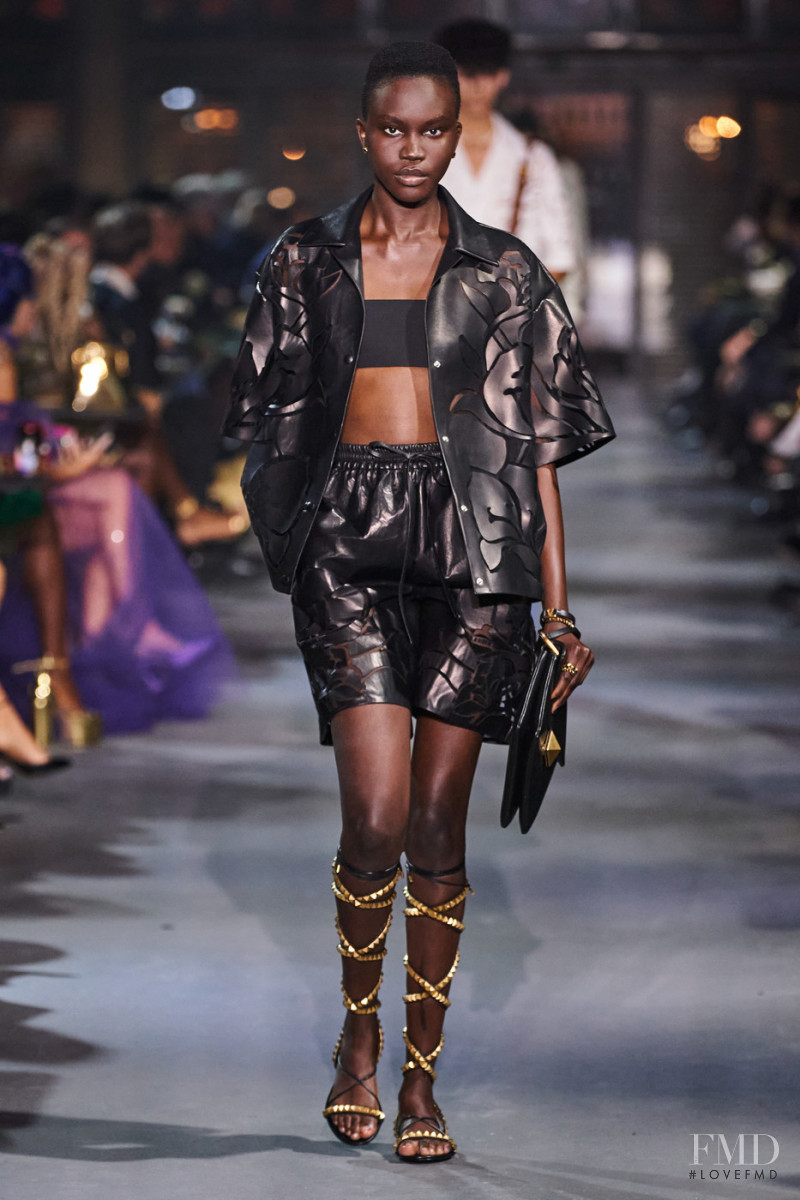 Achenrin Madit featured in  the Valentino fashion show for Spring/Summer 2022