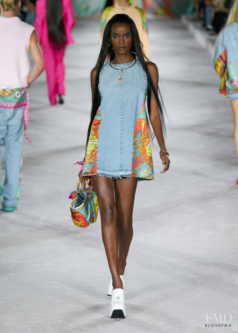 Malika Louback featured in  the Versace fashion show for Spring/Summer 2022