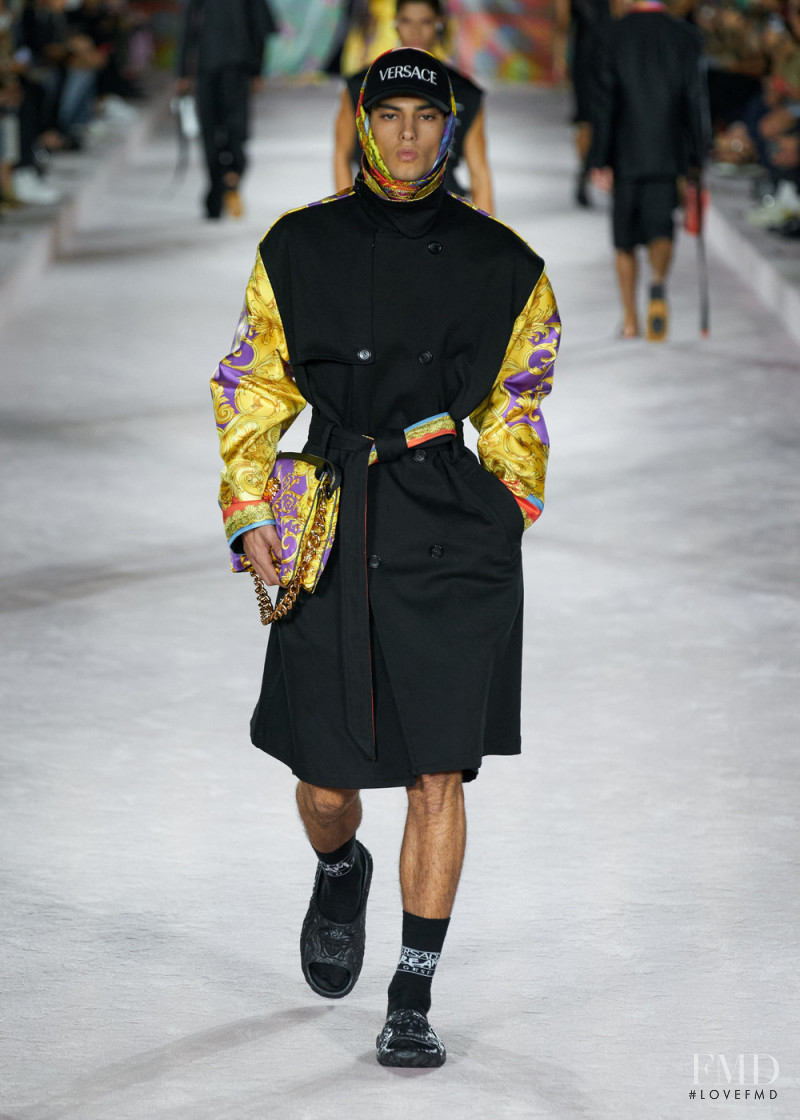 Yanai Barel featured in  the Versace fashion show for Spring/Summer 2022