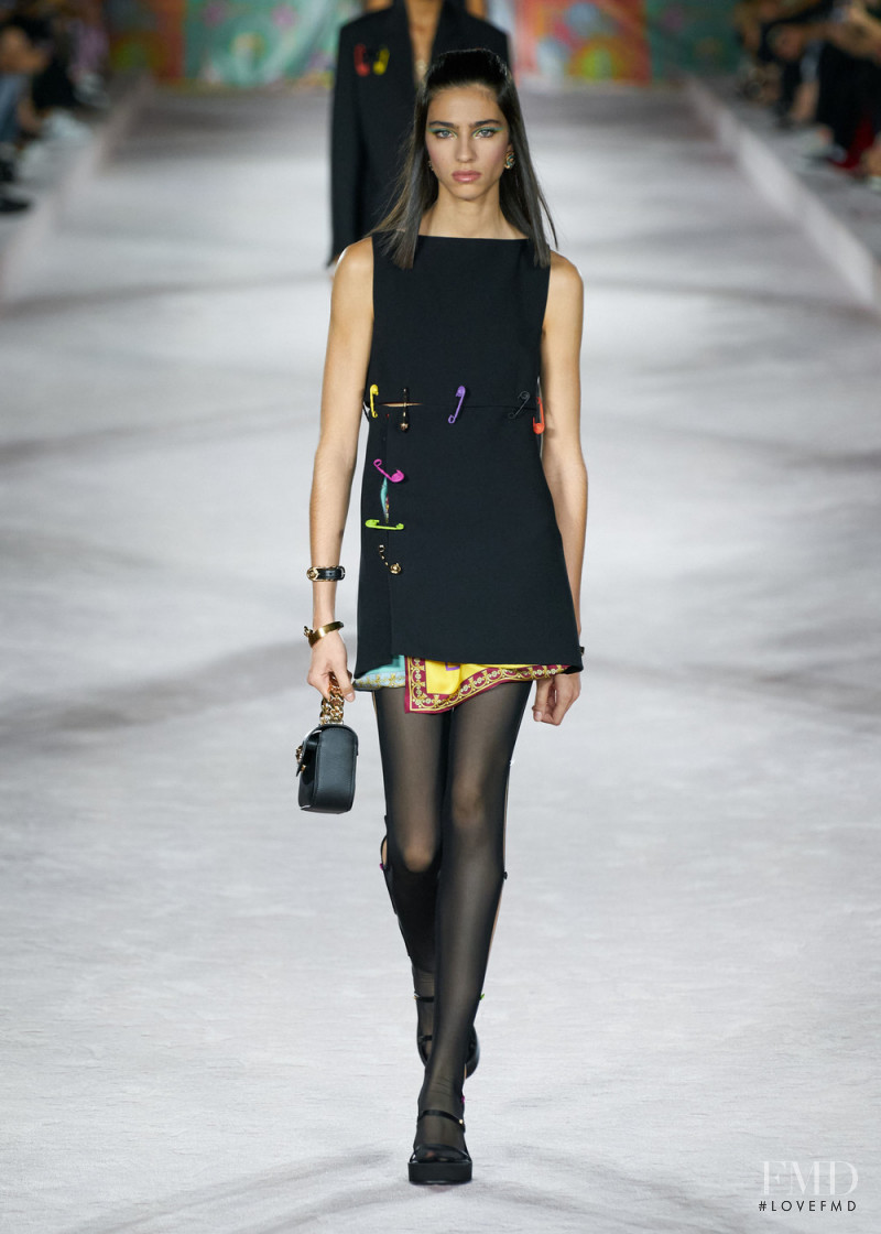 Loli Bahia featured in  the Versace fashion show for Spring/Summer 2022