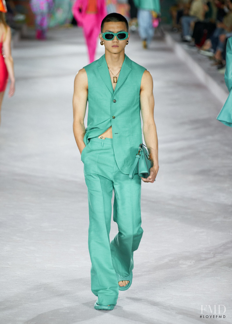 Ryan Park featured in  the Versace fashion show for Spring/Summer 2022