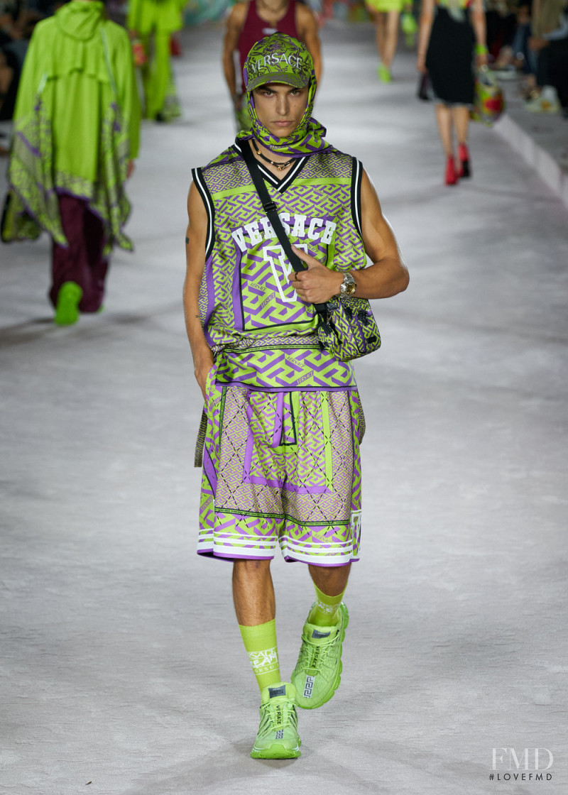 Simone Bricchi featured in  the Versace fashion show for Spring/Summer 2022