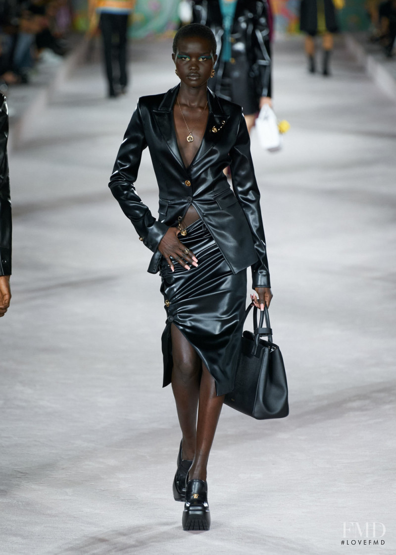 Akon Changkou featured in  the Versace fashion show for Spring/Summer 2022