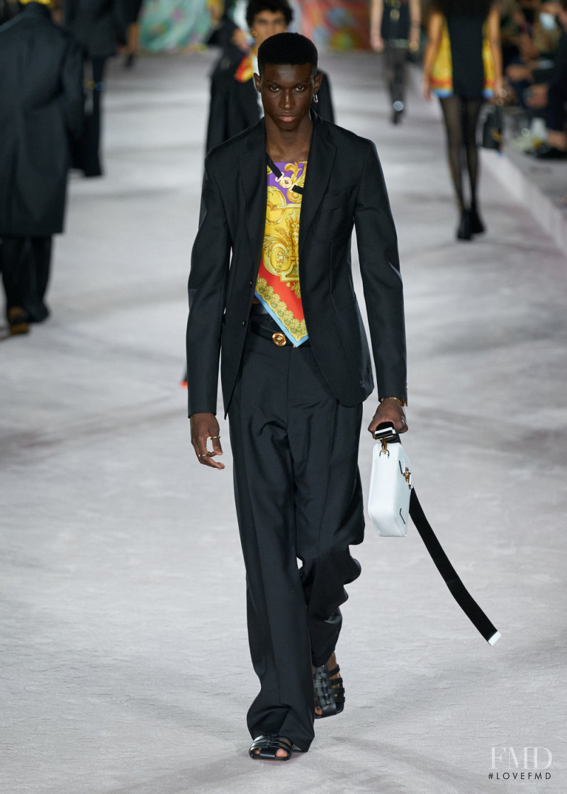Jason Gomes featured in  the Versace fashion show for Spring/Summer 2022