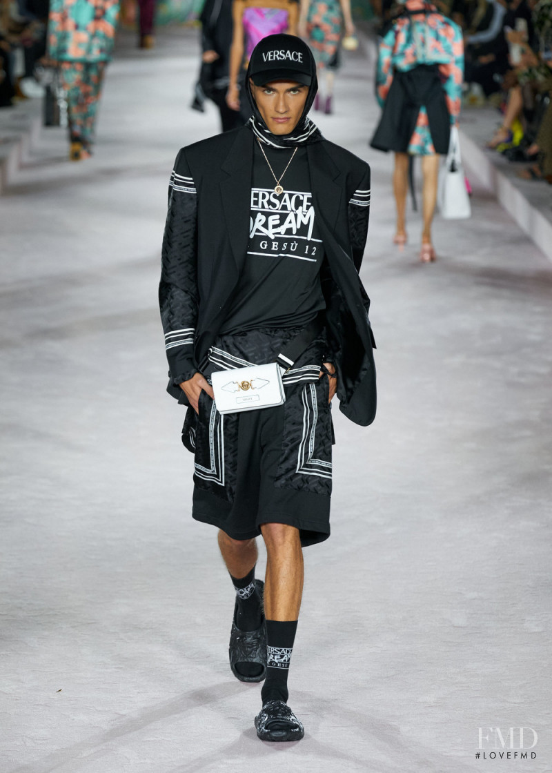Victor Vuokko featured in  the Versace fashion show for Spring/Summer 2022