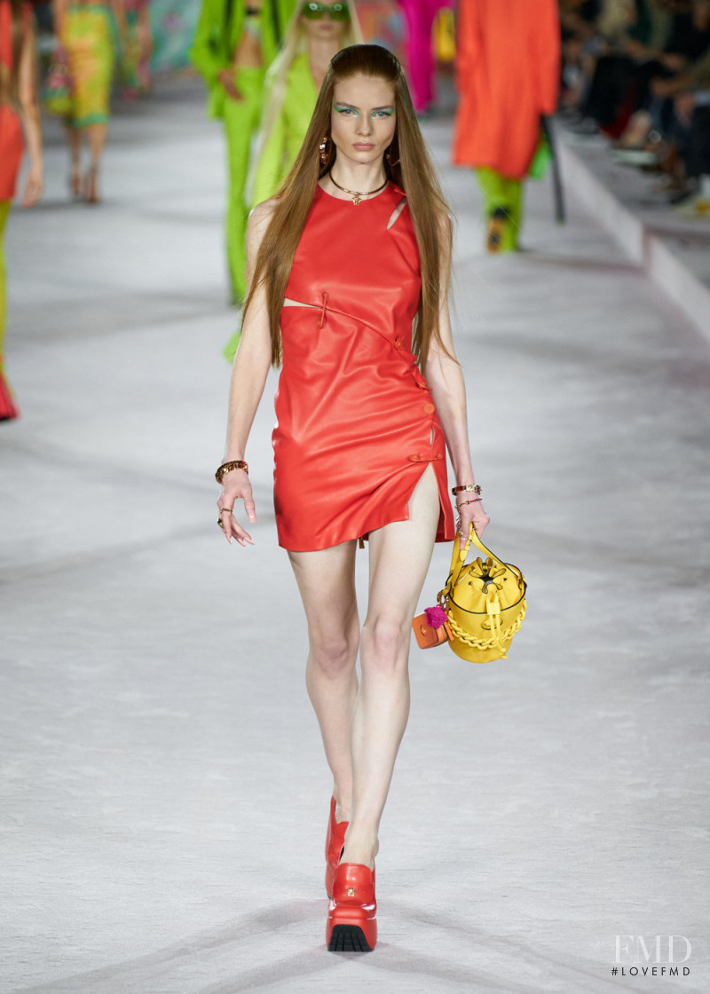 Alyda Grace Carder featured in  the Versace fashion show for Spring/Summer 2022