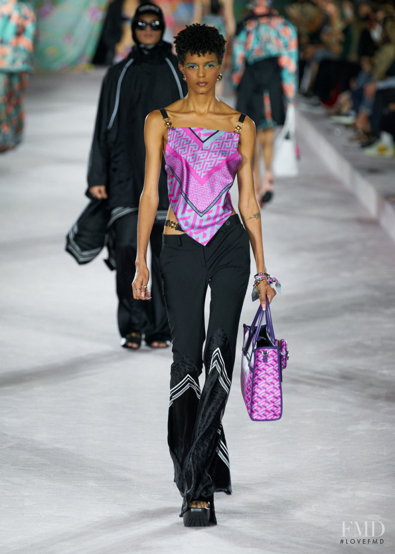 Laiza de Moura featured in  the Versace fashion show for Spring/Summer 2022