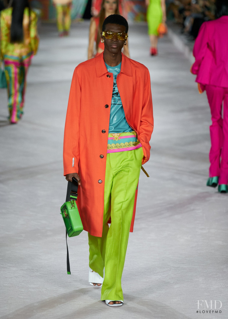 Jason Gomes featured in  the Versace fashion show for Spring/Summer 2022