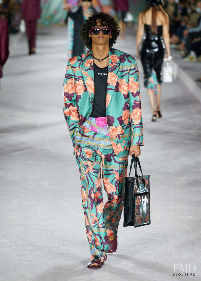 Pierre Ramos featured in  the Versace fashion show for Spring/Summer 2022