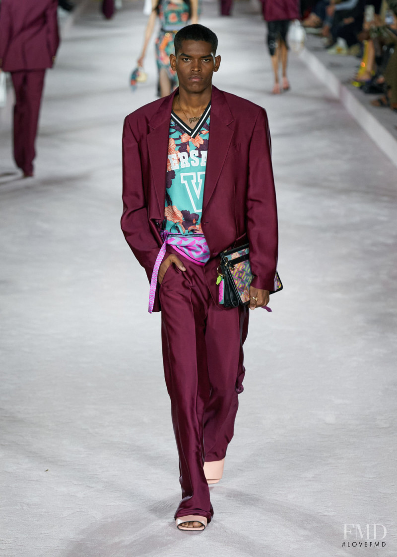 Carlos Gomez Estevez featured in  the Versace fashion show for Spring/Summer 2022