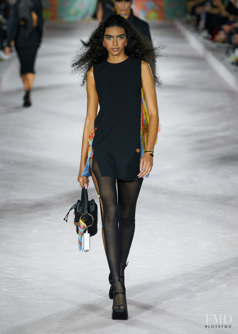 Anita Pozzo featured in  the Versace fashion show for Spring/Summer 2022