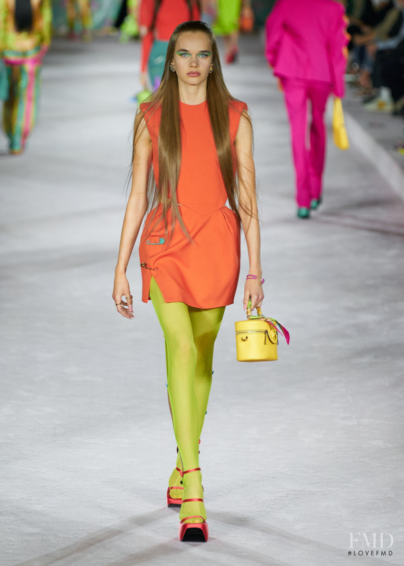 Josie Beckmann featured in  the Versace fashion show for Spring/Summer 2022