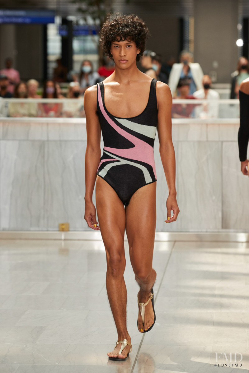 Magdaleno Delgado featured in  the Victor Glemaud fashion show for Spring/Summer 2022