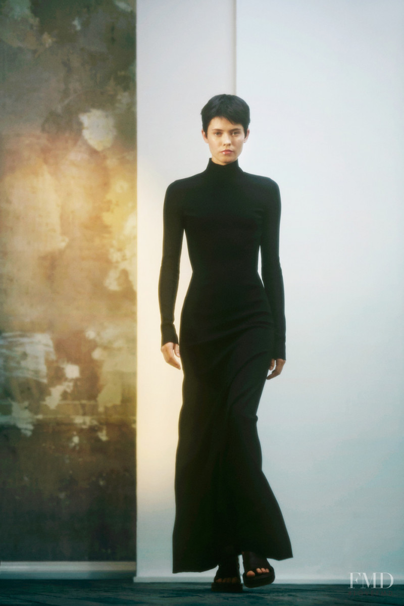 Maike Inga featured in  the Victoria Beckham fashion show for Spring/Summer 2022