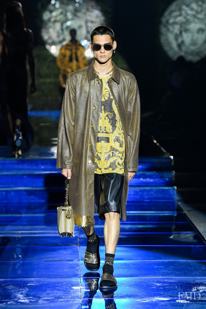 Ludwig Wilsdorff featured in  the Versace by Fendi fashion show for Spring/Summer 2022