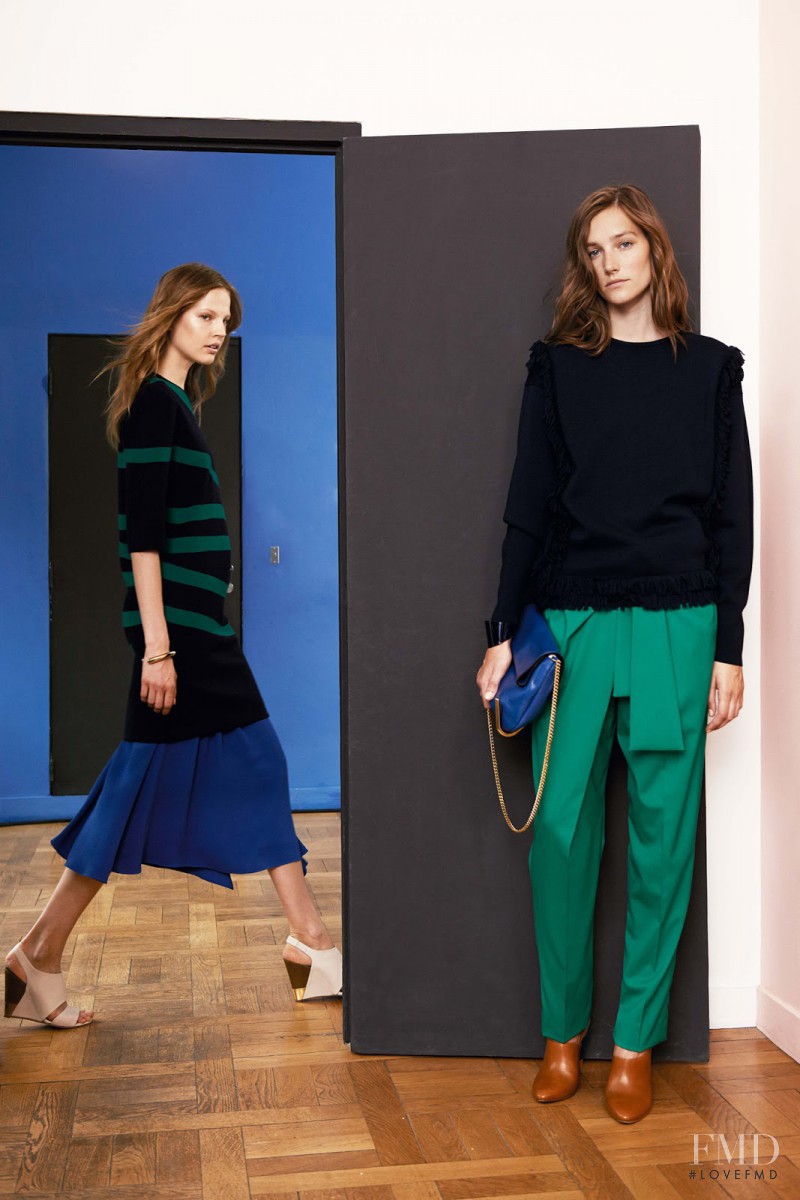 Elisabeth Erm featured in  the Chloe fashion show for Resort 2015