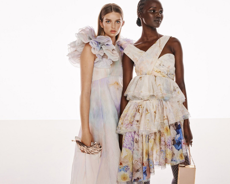 Abeny Nhial featured in  the Zimmermann lookbook for Spring/Summer 2022