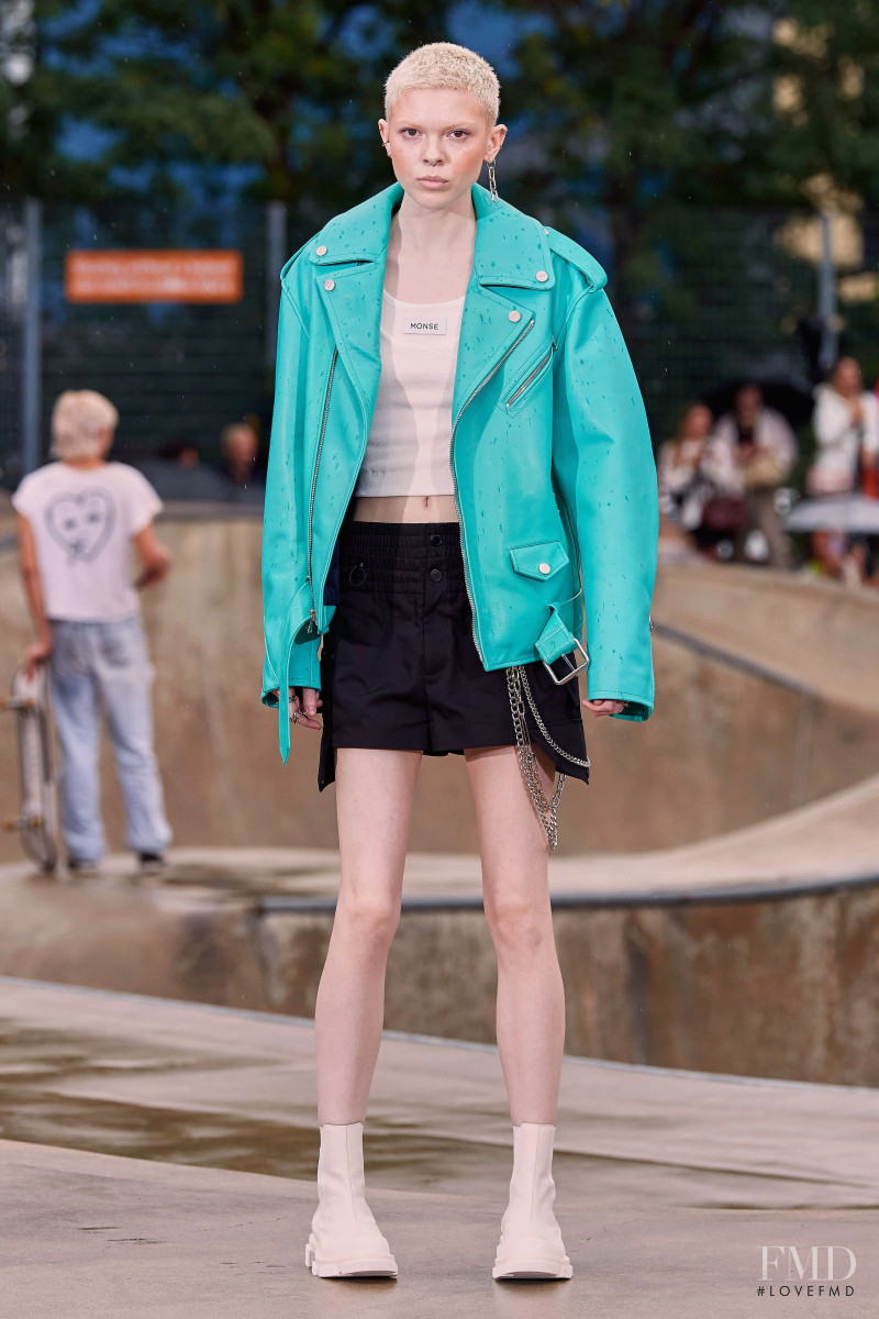 Mads Mullins featured in  the Monse fashion show for Resort 2022