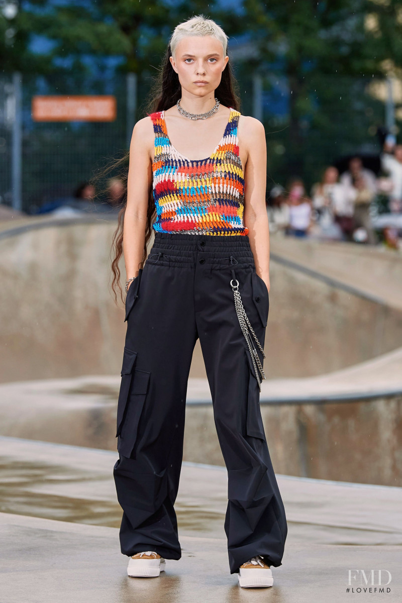 Sara Hiromi Skinner featured in  the Monse fashion show for Resort 2022
