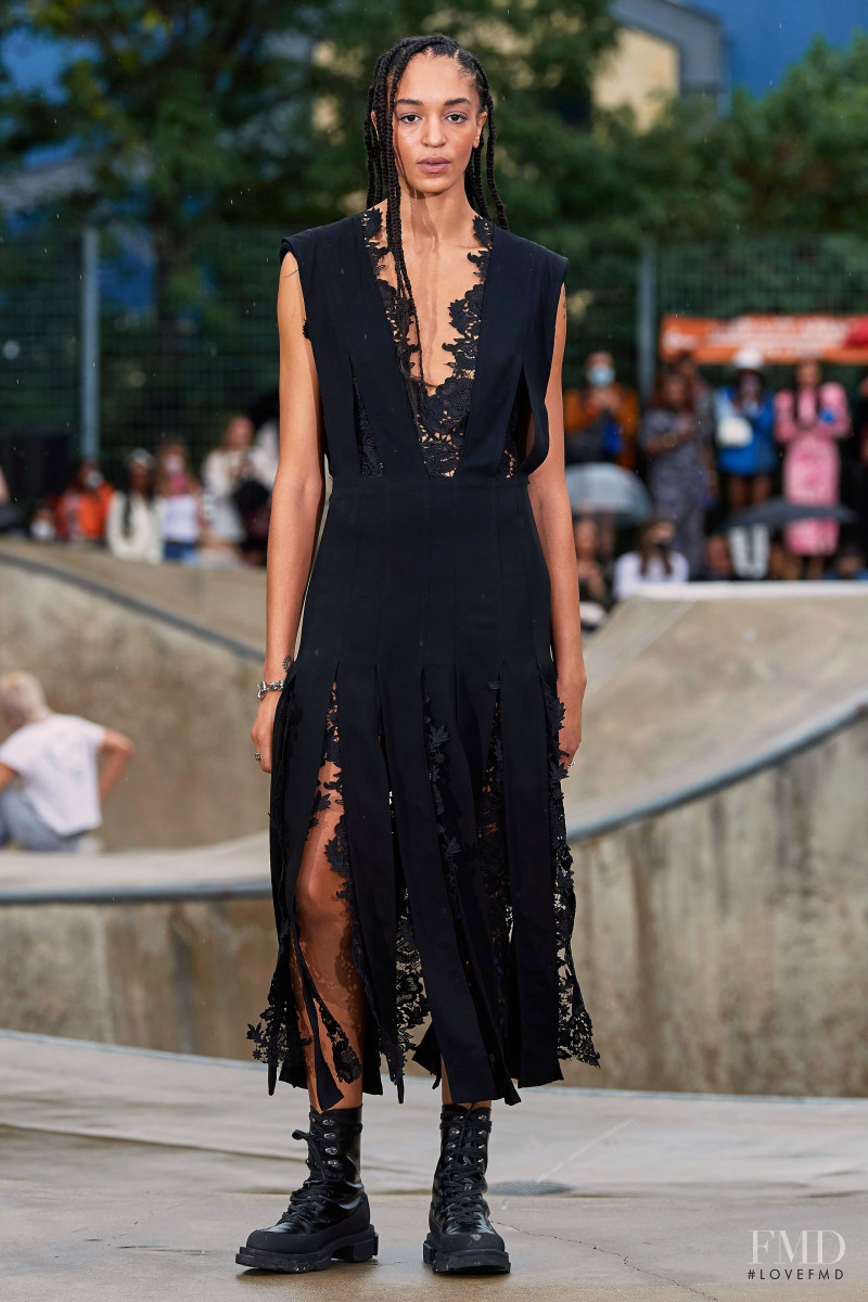 Indira Scott featured in  the Monse fashion show for Resort 2022