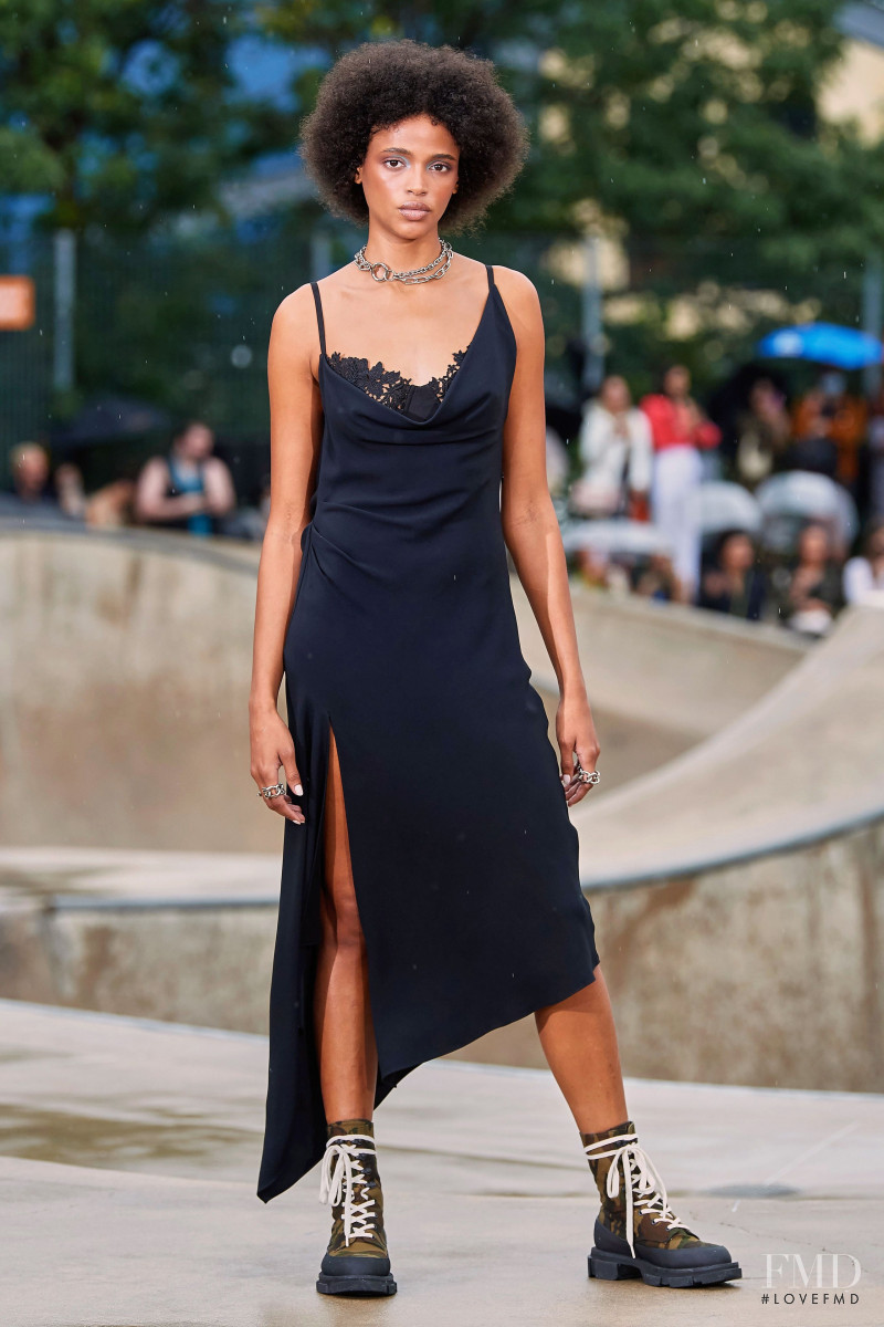 Aya Jones featured in  the Monse fashion show for Resort 2022