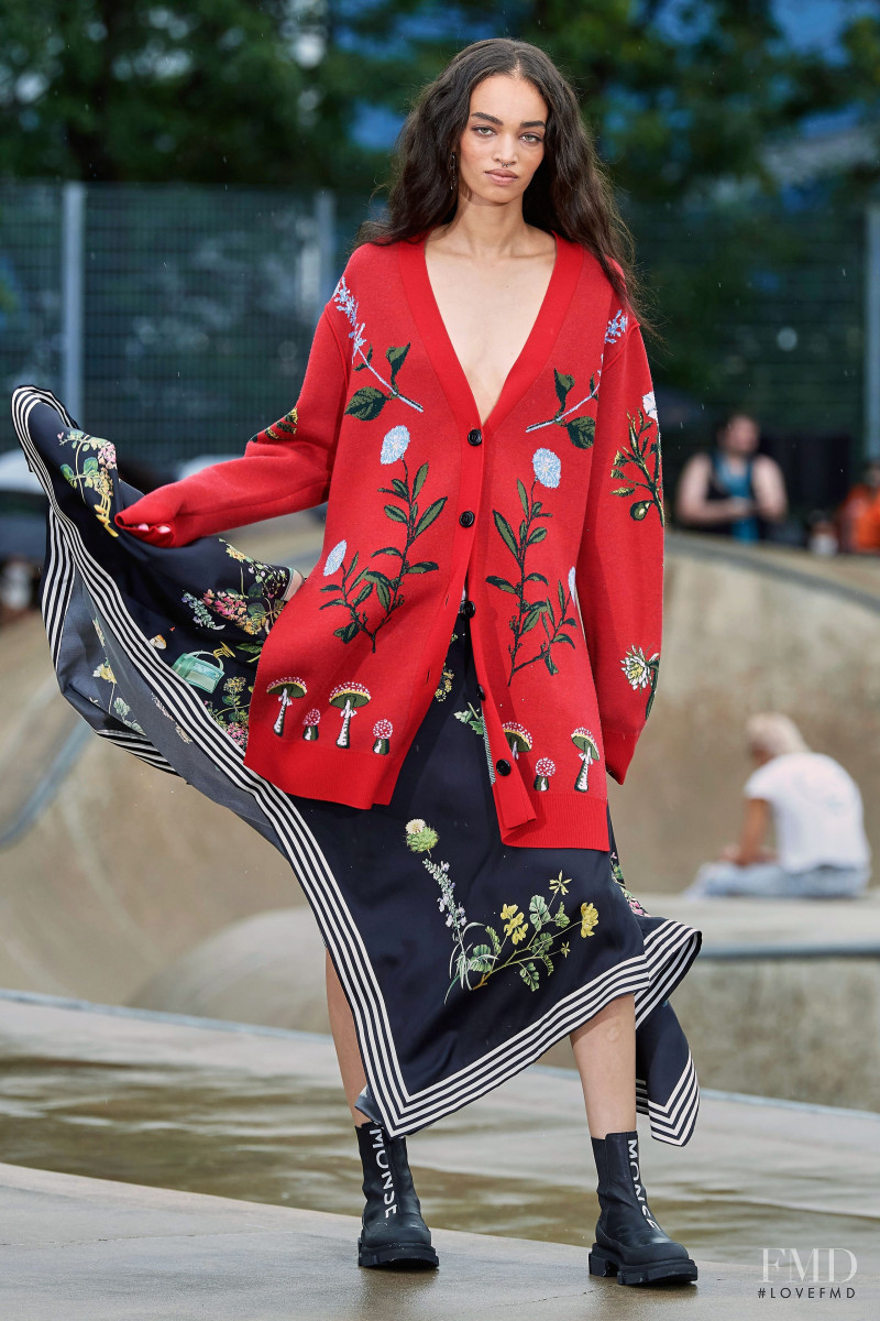 Ellen Rosa featured in  the Monse fashion show for Resort 2022