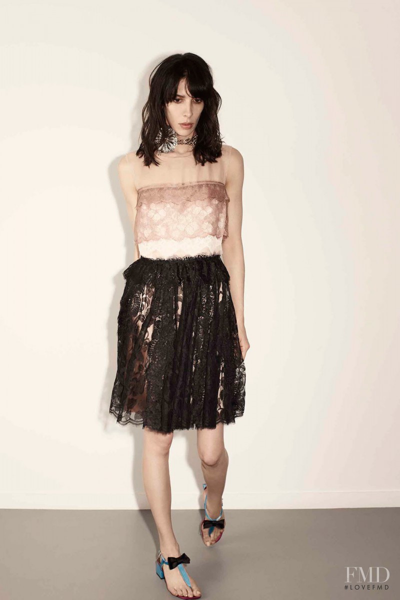 Jamie Bochert featured in  the Lanvin fashion show for Resort 2015