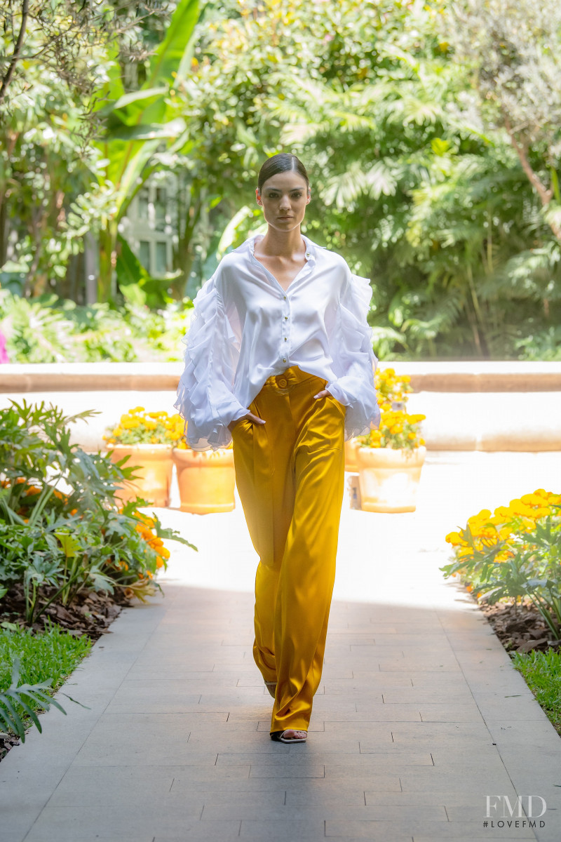 Ollie Kram featured in  the Vero Diaz fashion show for Spring/Summer 2022