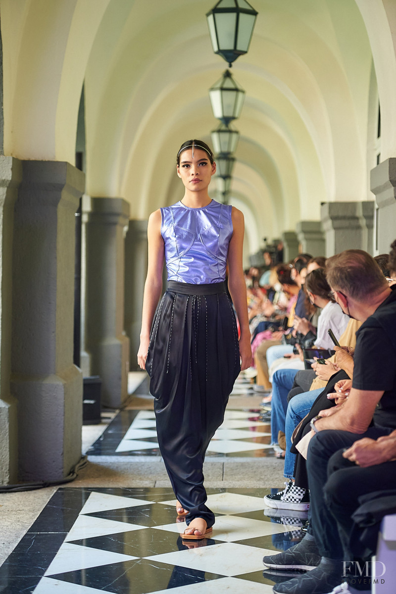 Natalia Rodriguez featured in  the Francisco Cancino fashion show for Autumn/Winter 2021