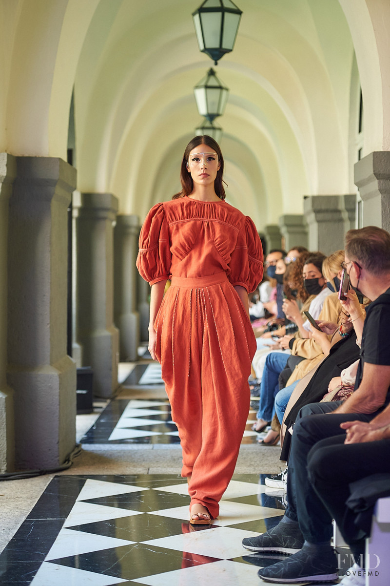 Iliana Ruiz featured in  the Francisco Cancino fashion show for Autumn/Winter 2021