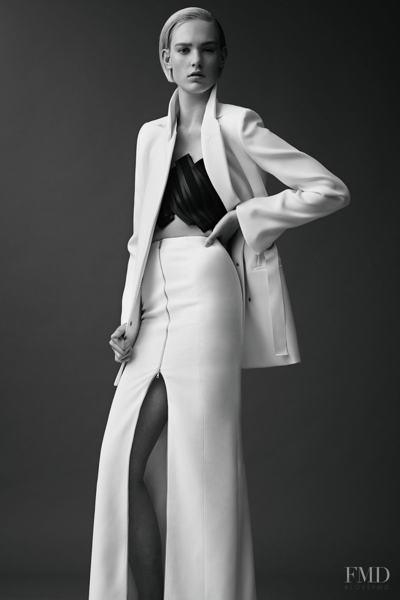 Charlene Hoegger featured in  the Mugler fashion show for Resort 2015