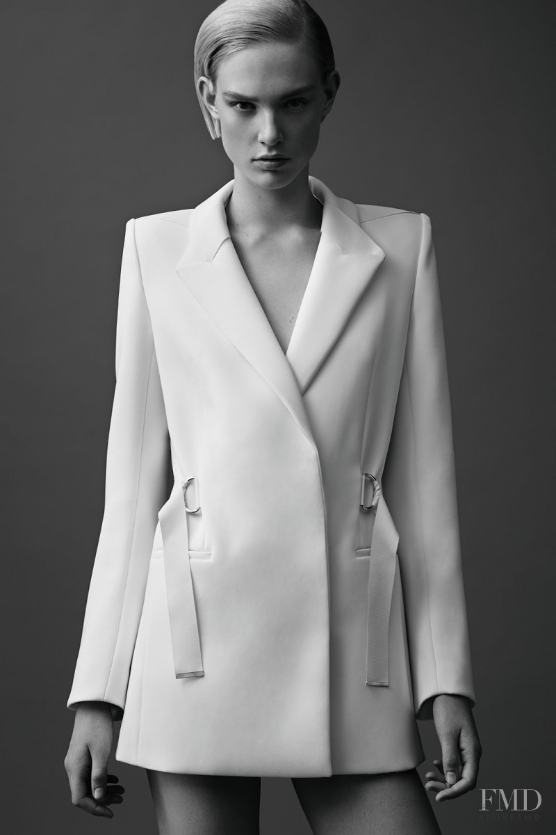 Charlene Hoegger featured in  the Mugler fashion show for Resort 2015