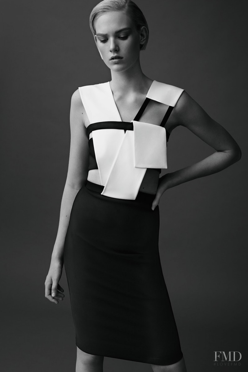 Charlene Hoegger featured in  the Mugler fashion show for Resort 2015